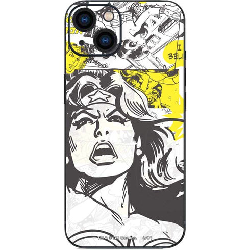 DC Comics Wonder Woman Vintage Comic Art iPhone 14 Plus Skin